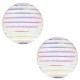 Basic Cabochon 20mm stripe Silver crystal holographic